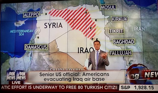 Map of ISIS progress in Iraq